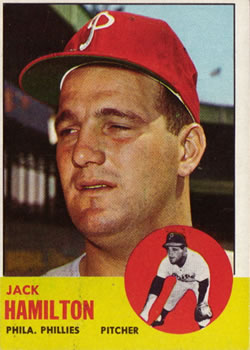 1963 Topps Baseball Cards      132     Jack Hamilton